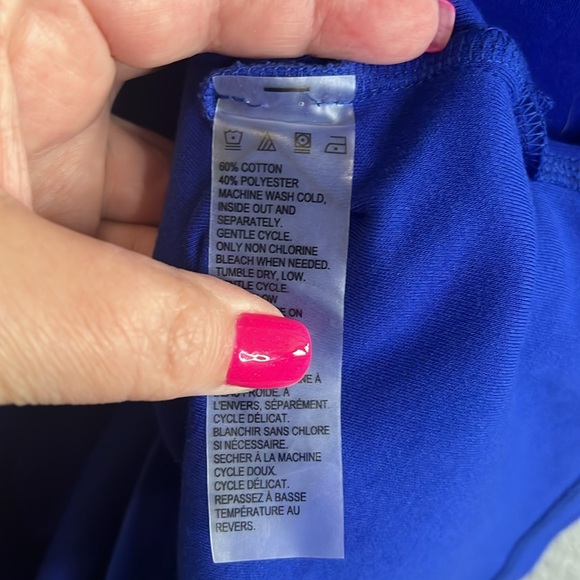 Allison Daley size 2X cobalt blue tank top - Picture 3 of 5